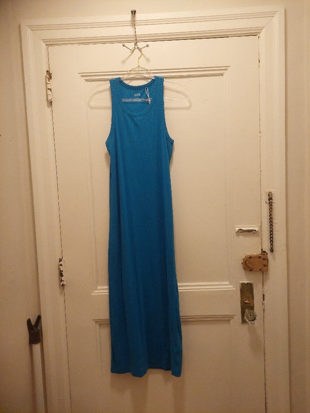 COS Blue Ribbed Women’s Tube Dress NWOT L